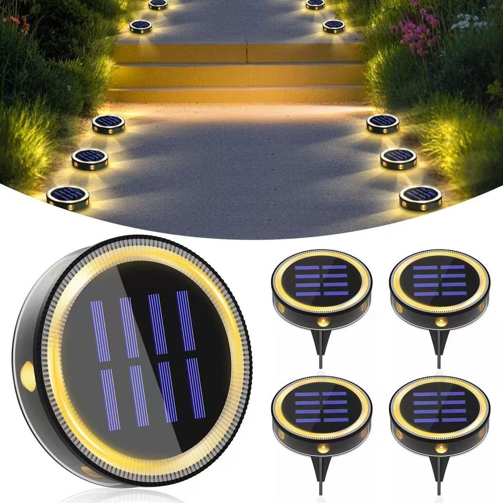 Solar Outdoor Embedded Garden Bulb Wall Light Automatic IP67 Zero Electricity Freestanding LED Underground Solar Power Disaster Prevention Outdoor