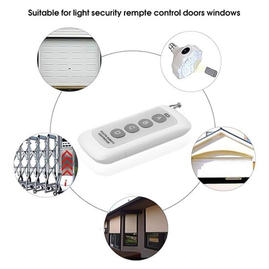 4 Buttons 433MHz 1000m Long Range Wireless Remote Control Switch Controller