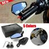Новый 7/8" (22мм) Зеркало заднего вида с ручкой, мотоцикл, общий металлический материал, зеркало высокой четкости, доступно 5 цветов