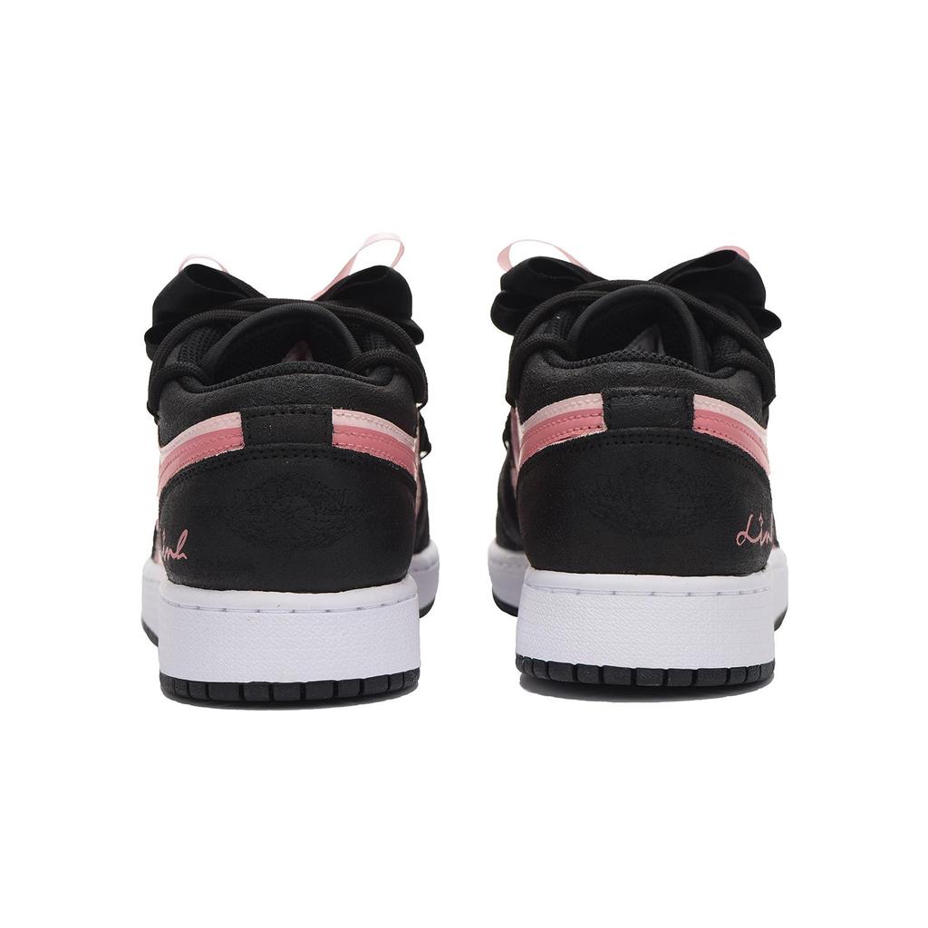Jordan Air Jordan 1 Low Винтажные Баскетбольные Кроссовки Женские Черно-Розовые DX4374-008(Команда59-)