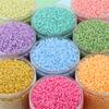 20 г 3/4 мм имитация мороженого стеклянные рисовые бусины материал ручная работа серьги из бисера браслет аксессуары для волос