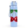 1PC Fresh Cherry Fruit 750ml Color Plastic Sports Water Bottle Leakproof Flip Straw Lid Suitable for Sports Office Home Use