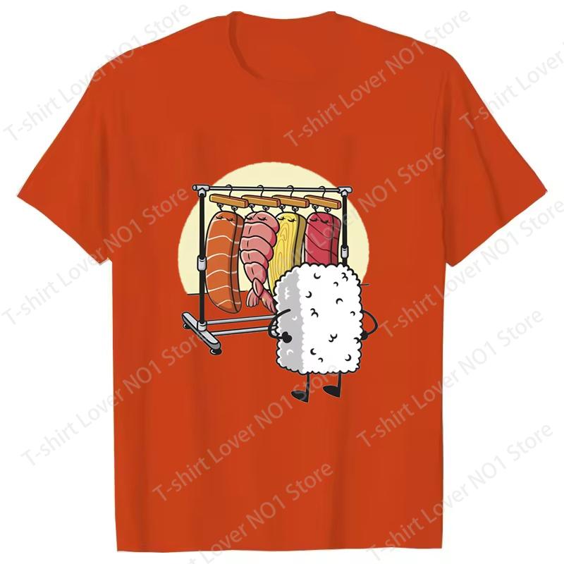 Sushi Wardrobe T Shirt Women Unisex Funny High Quality Tshirt Sushi Graphic T Shirts Loose Shortsleeve T Shirt Summer Loose Tops