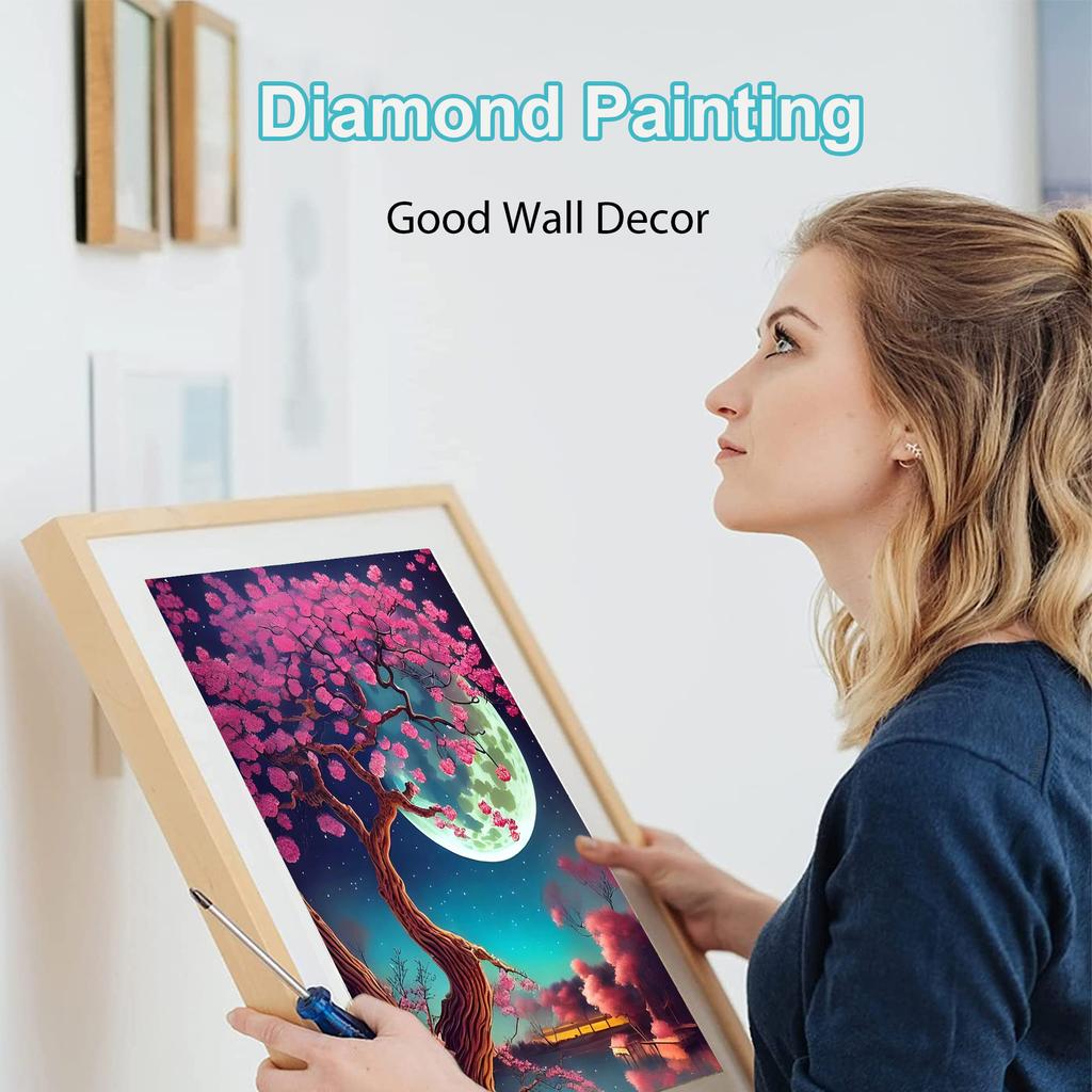 HuaCan Алмазная картина DIY Kit Пейзаж Картина Полный круглый дрель Мозаика Картины с деревом Вышивка Домашний декор