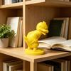 3D-печатная статуэтка утки Забавное настольное украшение Мини-фигурка желто-белая Милая фигурка для декора рабочего стола Подарок коллегам Настольные аксессуары