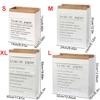 Organize Gift Package Desktop Ornament Kraft Paper Bag Double Layers Storage Basket Vase Flowerpot