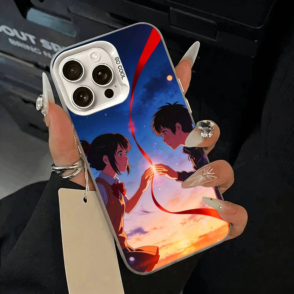 Y-N-Ваше Имя Чехол для Телефона для iPhone 17,16,15,14,13,12,11 Plus,Pro Max,XS,белый серебристый чехол для телефона