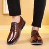 Retro Men Leather Shoes Business Casual Shoes New Man Breathable Loafers Soft Flats Comfortable Dress Shoes Plus Size 48