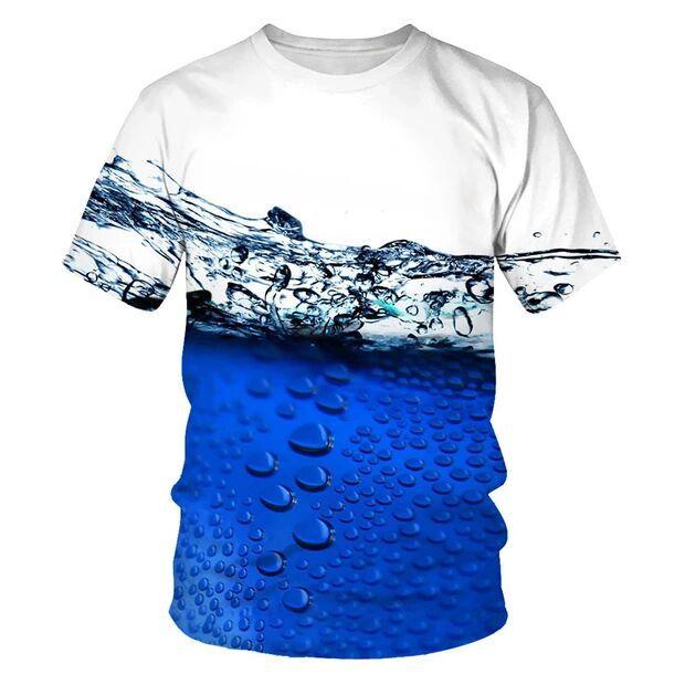 Футболка с принтом аниме 3D, мультяшные футболки с круглым вырезом и коротким рукавом, дышащие мужские футболки, весна-лето, большие размеры, свободная мужская одежда