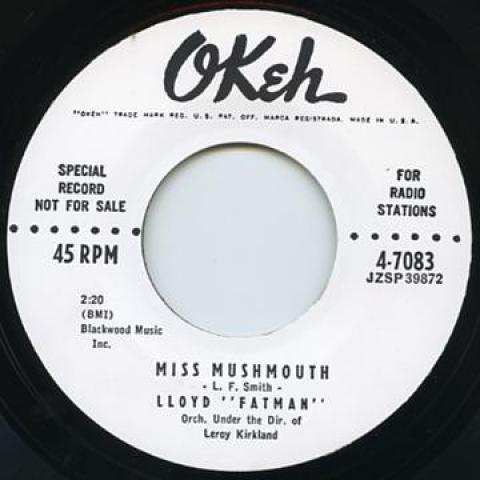 7-дюймовая пластинка LLOYD FATMAN - Miss Mushmouth / Good Gracious OKEH7083 Okeh 2015 Великобритания Блюз