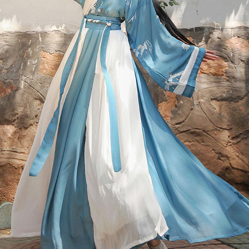 Китайское платье в восточном стиле, костюм феи Ханфу, косплей, древняя традиционная элегантная одежда принцессы династии Тан, одежда для выступлений