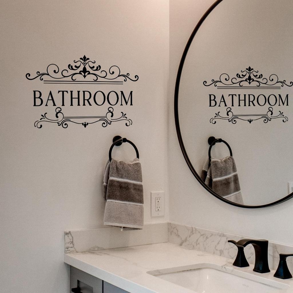 Waterproof Bathroom Wall Sticker PVC Home Art Room Decor Wall Door Stickers Bathroom Decoration Decal Home Supplies