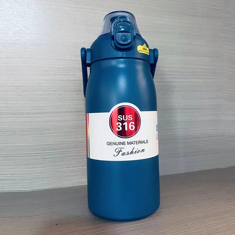 1.2L Большая емкость термобутылка для воды из нержавеющей стали термобутылка портативная вакуумная кружка термос изолированная чашка стакан