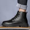 Модная мужская повседневная обувь, мягкая обувь для вождения из натуральной кожи, мужские удобные повседневные прогулочные ботинки для городского офиса, мужские ботинки для инструментов