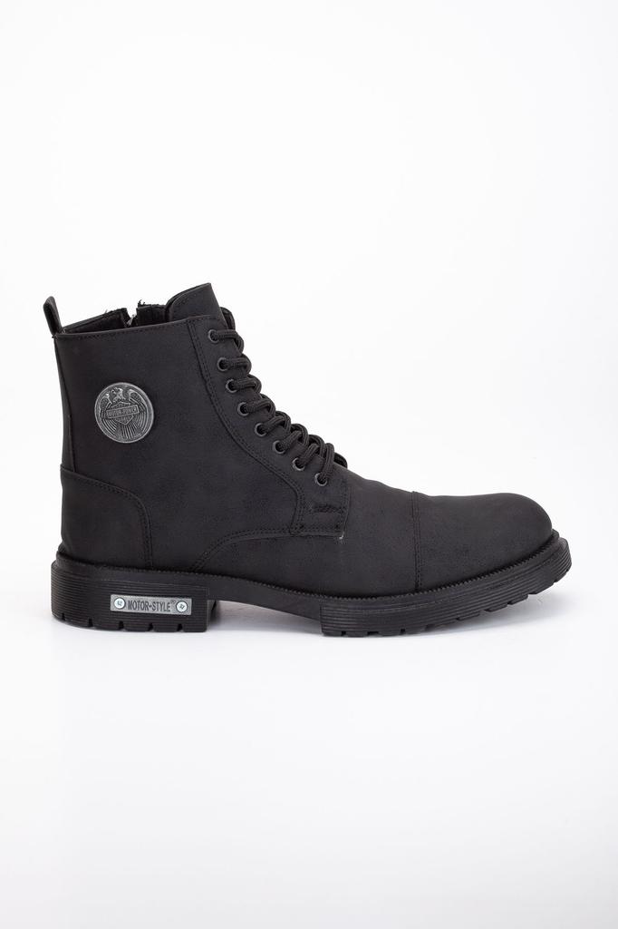 Men's Fashion Waterproof Flat Heeled Booties Bootie Water Cold Proof Sturdy Winter Zipper Rubber Sole Boat Shoes