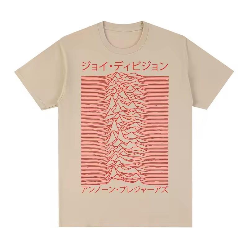 Joy Division Unknown Pleasures Японский стиль Унисекс Футболка Подарок фанату S-5XL Унисекс Футболка