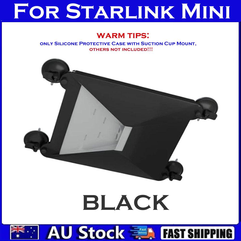 For Starlink Mini Silicone Case Suction Cup Car Mount Window Roof Cover Caravan RV