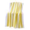 Thickened Beach Towel Contrast Color Stripe Extra Quick Absorbent Lightweight Throw Blanket