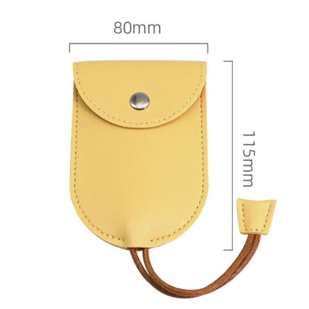 PU Matte Leather Key Sleeve Large-Capacity Keychain Bags Car Key Fob Key Case Cover Women