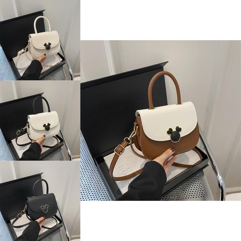 Elegant Synthetic Leather Crossbody Bag For Women In Black White Beige And Brown