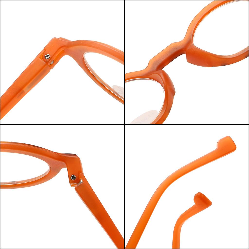 Круглые очки для чтения с цветными блоками Мужские Женские Модные Маленького размера Ретро Оптические Очки для пресбиопии плюс Диоптрии от +1.0 до +4.0