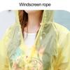 Long Raincoat Single-breasted Hooded Reusable Men Women Rainy Day Outdoor Hoodie Rain Coat for Garden
