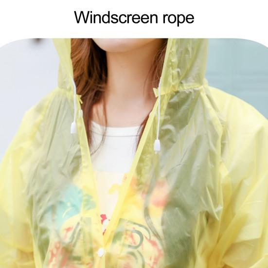 Long Raincoat Single-breasted Hooded Reusable Men Women Rainy Day Outdoor Hoodie Rain Coat for Garden