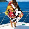 1pc Mickey13 Beach Towel with Custom Name, Beach/Swimming/Bath/Picnic/Camping Towel, Suitable for Seaside Beaches