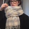 Korean Polka Dot Imitation Cashmere Scarf - 2024 Autumn/Winter Versatile Shawl & Neck Scarf for Women