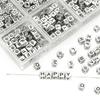Acrylic English Letter Cube Beads For DIY Necklace Bracelet Earrings Jewelry Making Craft Accessories