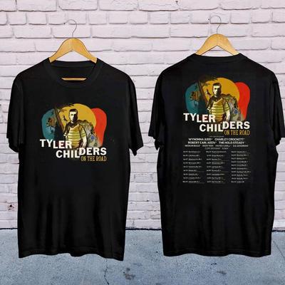 Новая футболка Tyler Childers On The Road 2025 Подарок для фанатов Унисекс S-5Xl Ss2572
