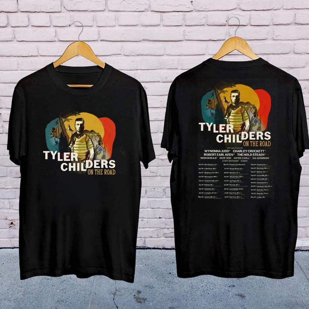 Новая футболка Tyler Childers On The Road 2025 Подарок для фанатов Унисекс S-5Xl Ss2572