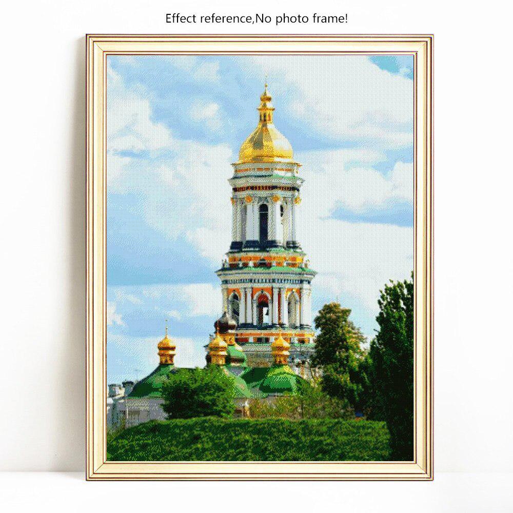 5D Алмазная картина Полный круглый Церковь Алмазная мозаика Религия Алмазная вышивка Стразы