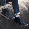 Модные Плоские Теплые Защищенные от Холода Зимние Ботинки с Высоким Голенищем Мужские Распродажа Повседневные Качественные Рабочие Нескользящие Брендовые Сноубутсы для Мужчин