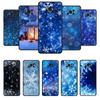 Phone Case For Xiaomi Poco X3 X4 Nfc M3 M4 Pro F3 F4 Gt F1 For Mi 12 11t 10t 9t 11 Note 10 Lite Snow Winter Blue Snowflakes