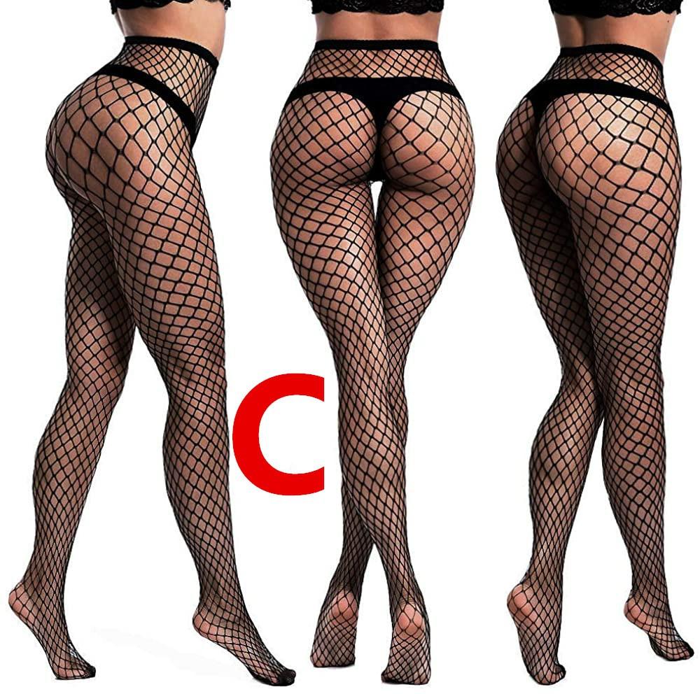 Сетчатые чулки Женские модные леггинсы Колготки Маленькие Средние Большие Сетчатые Женские Защита от зацепок Нейлон Эластичность Колготки Секс
