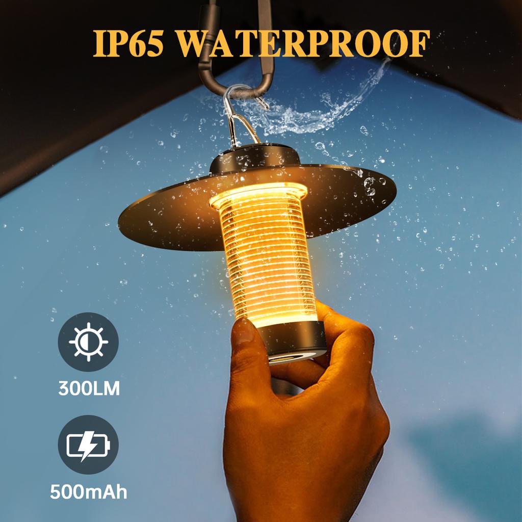 Hanging Tent Light USB Charging 4 Lighting Modes LED Emergency Lamp High Brightness with Tripod Magnetic Camping Lantern