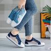 Summer Women's Hollow Denim Mesh Shoes Flat Casual Shoes Breathable Mesh Shoes