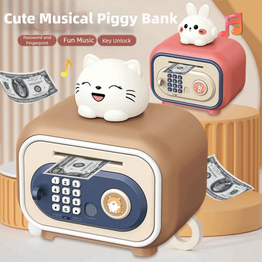 With Music Piggy Bank ATM Toys Gift Coins Cash Saving Bank High Quality Money Saving Box  Children