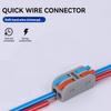 10 шт. Мини-два в двух выходах Быстрая проводка Мягкие и жесткие провода Электрик общего назначения Устанавливает соединитель провода Быстрый соединитель