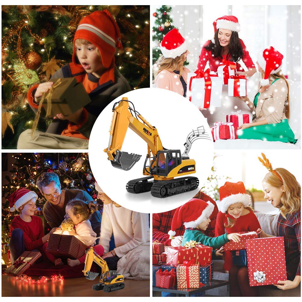 Radio Controlled Car for Power Heavy Machinery Radio RC Construction Indoor Birthday Gift Machinery Alloy Children, Shovel, Controlled, Toy, Car,