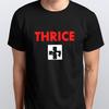 ТРИЖДЫ ФУТБОЛКА Все размеры S M L XL XXL цвета Черный Белый