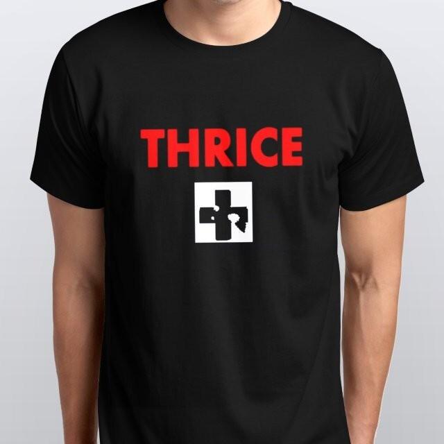 ТРИЖДЫ ФУТБОЛКА Все размеры S M L XL XXL цвета Черный Белый