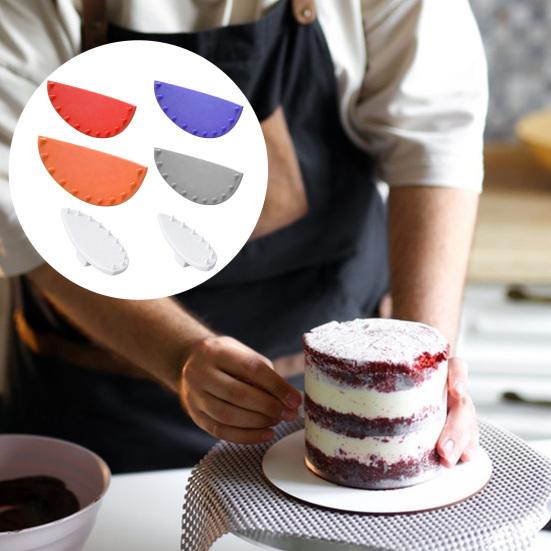 6 шт. Инструмент-направляющая для арки торта Розовый маркер для рюшей торта для тортов 6-10 дюймов Точный инструмент для украшения тортов для равномерно расположенных арок Прочная форма пищевого качества