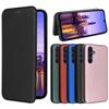 Чехол-книжка Samsung A16 из кожи с карбоновым покрытием