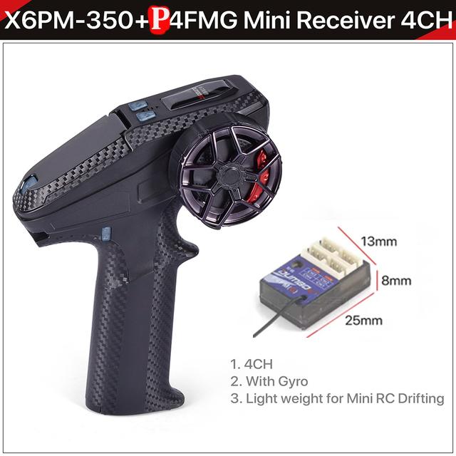 DUMBORC X6PM-350 2.4GHz RC Transmitter & Receiver Kit – Works with BL3F P6FG P6FP P4FMG 6CH for RC Car Boat Tank RC Parts