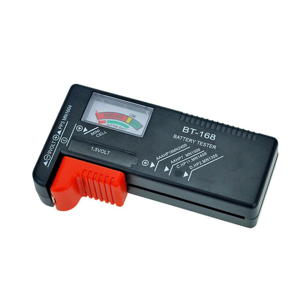 Bt168 Battery Capacity Tester Quick Check Pointer Type Aaa 9v 1.5v Button Capacitance Diagnostic Tool