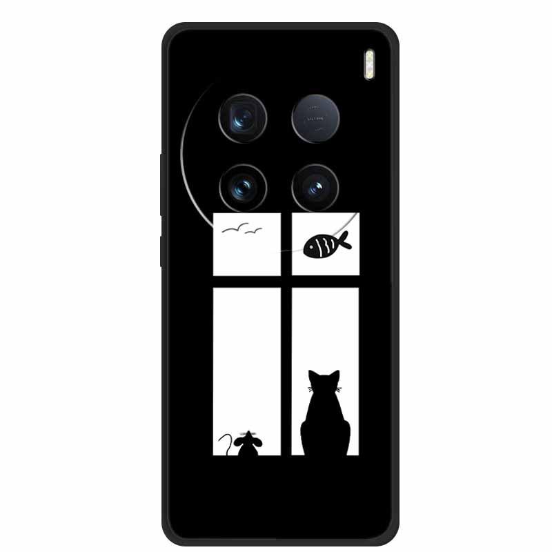 Простой противоударный чехол из ТПУ однотонный для Vivo X100 Ultra 5G