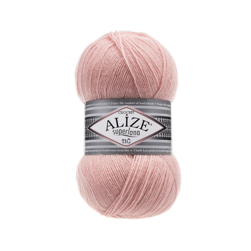Шерстяная трикотажная пряжа - Alize Superlana Crochet(Тиг) - 4 Ball - Акрил - Платки - Аксессуары - Шарфы - Кардиган - 570 метров (100гр).