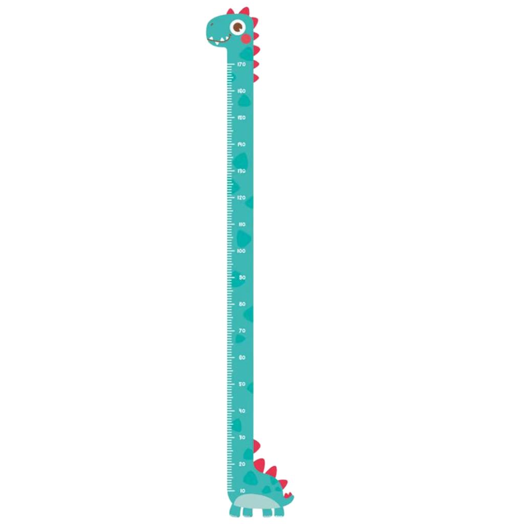 Cute Cartoon Children's Height Chart Sticker Fun and Educational Dinosaur/Giraffe Wall Height Measuring Ruler Decor